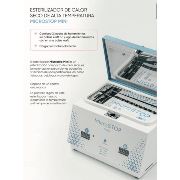 Horno Esterilizador de calor seco Microstop Mini 1 bolsa - Imagen 2