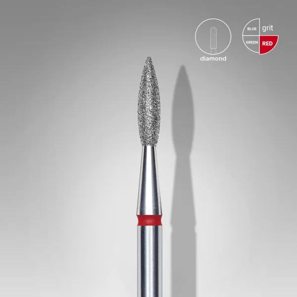 Fresa Manicura diamante «llama afilada» 2.1 mm #14 Staleks Pro SKU: FA11R021/8
