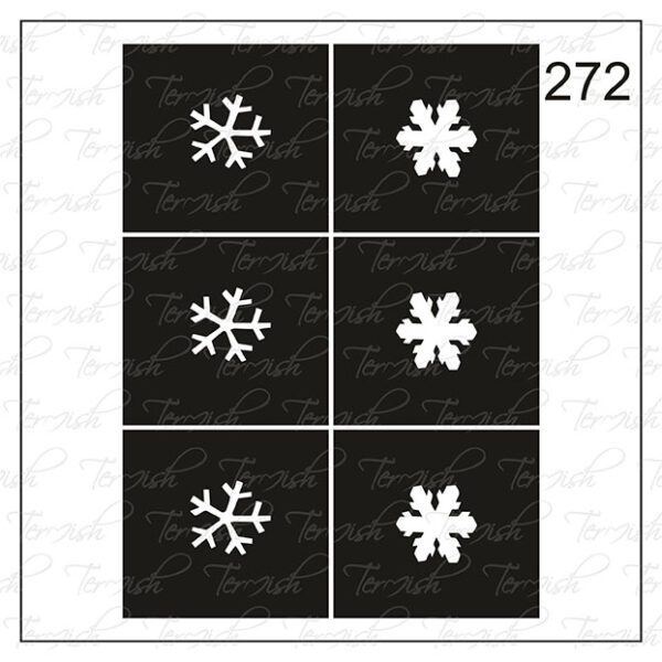 Plantilla para aerografía y diseño de uñas Nº 272