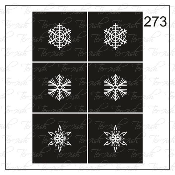 Plantilla para aerografía y diseño de uñas Nº 273