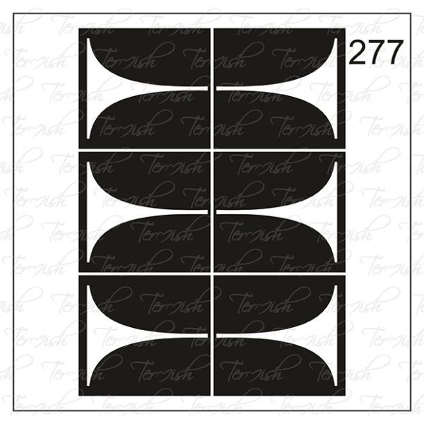 Plantilla para aerografía y diseño de uñas Nº 277