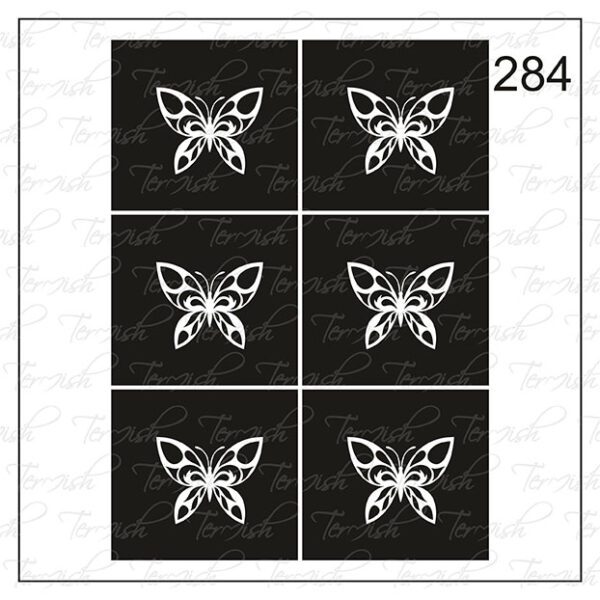 Plantilla para aerografía y diseño de uñas Nº 284