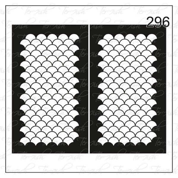 Plantilla para aerografía y diseño de uñas Nº 296