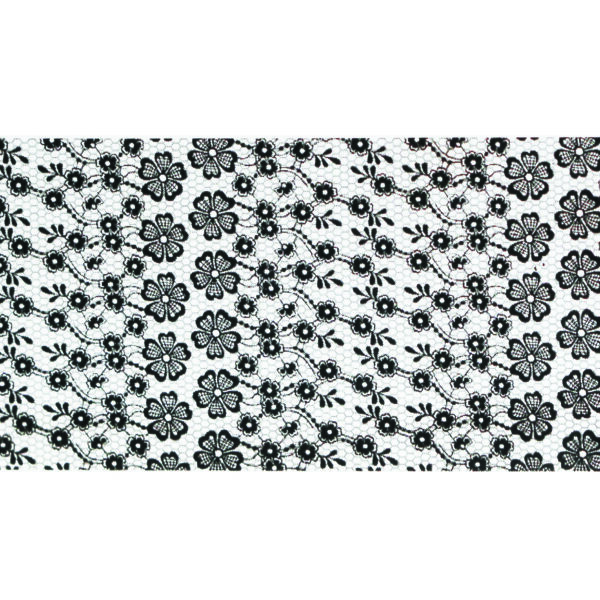 Foil Encaje Negro 10 - 100cm