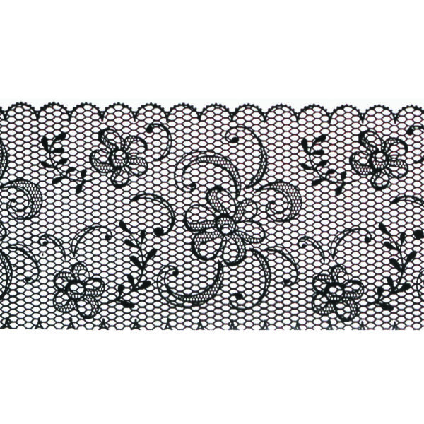 Foil Encaje Negro 4 - 100cm