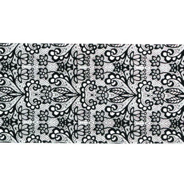 Foil Encaje Negro 8 - 100cm