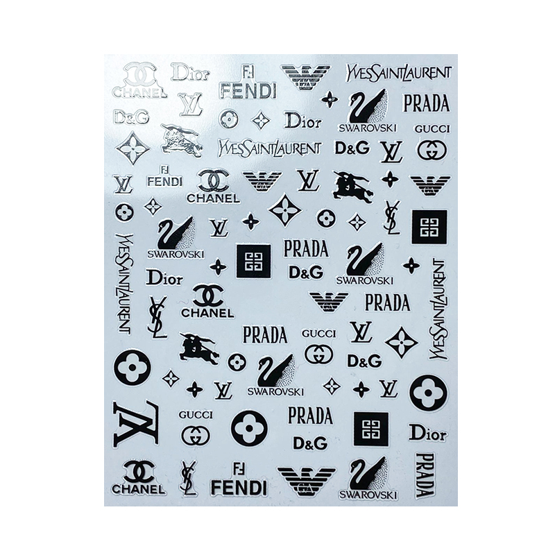Plantilla de stickers chanel , Louis Vuitton y gucci