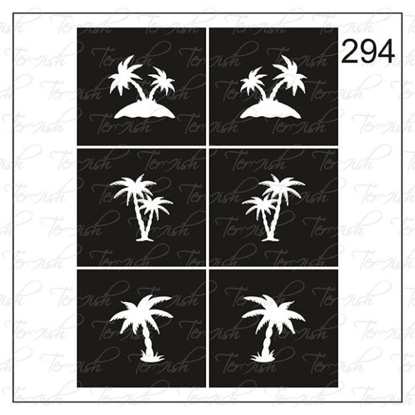 Plantilla para aerografía y diseño de uñas Nº 294