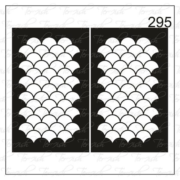 Plantilla para aerografía y diseño de uñas Nº 295