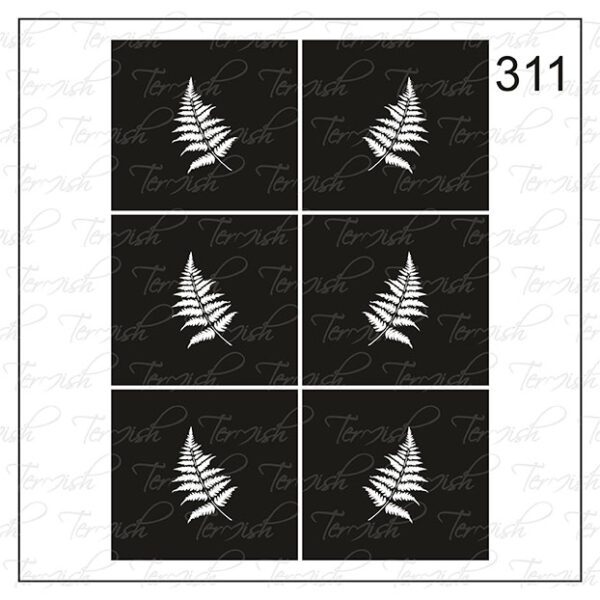 Plantilla para aerografía y diseño de uñas Nº 311