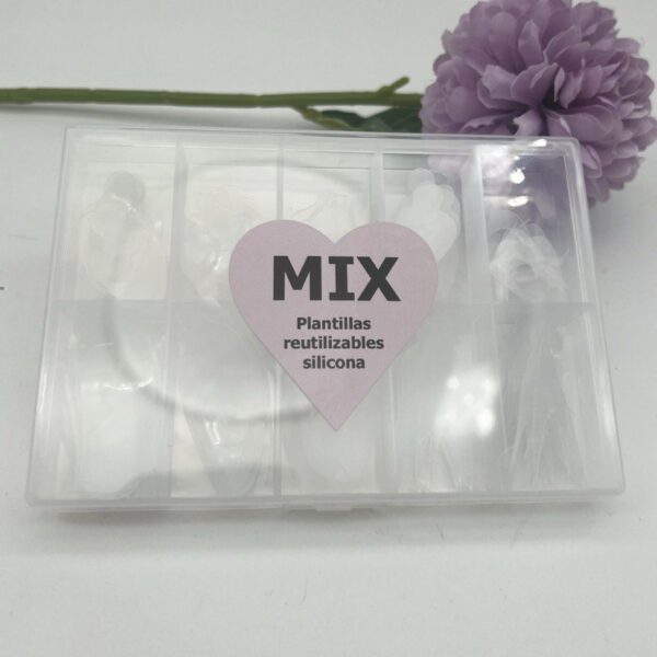 MIX plantillas reutilizables de silicona para francesa - Imagen 2