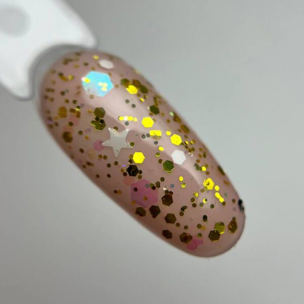 Top Coat Flakes 06 illusion beauty Nails - 15ml - Imagen 2