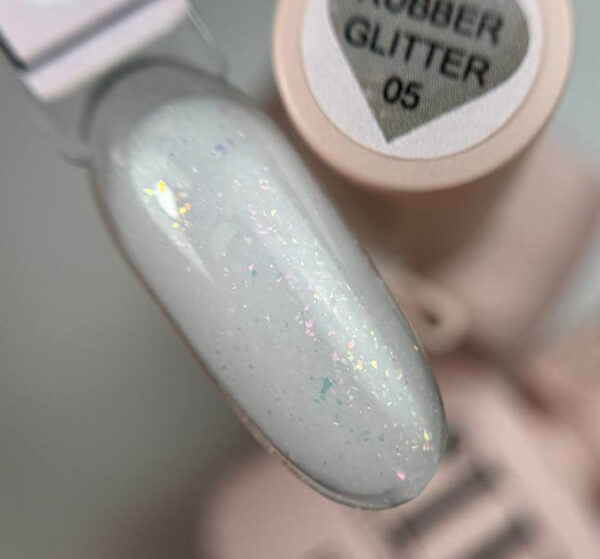 Base Rubber Glitter 05 illusion beauty Nails - 10ml