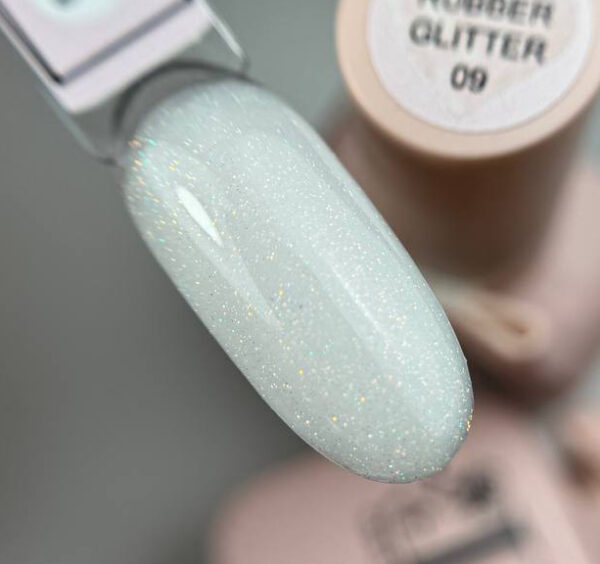 Base Rubber Glitter 09 illusion beauty Nails - 10ml
