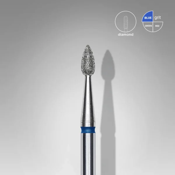 Fresa Manicura Punta Diamante, «Gota» 2.3mm Staleks #25 SKU: FA40B023/5