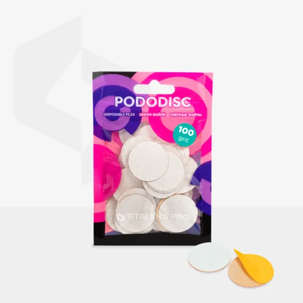 Recambios Blancos Para Disco De Pedicura PODODISC STALEKS PRO L (Grano 100-50 Uds) Staleks PDF-25-100W - Imagen 2