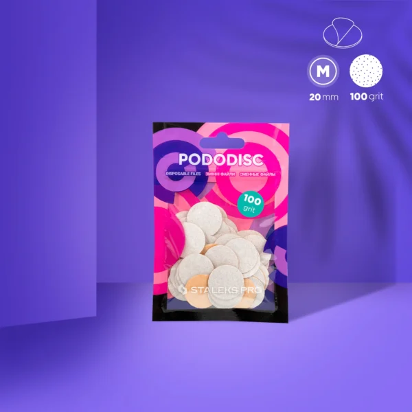 Recambios Blancos Para Disco De Pedicura PODODISC STALEKS PRO M (Grano 100-50 Uds) Staleks PDF-20-100W