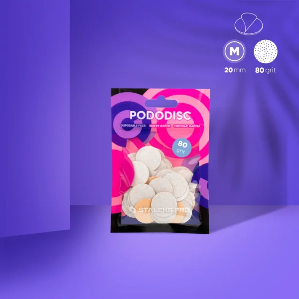 Recambios Blancos Para Disco De Pedicura PODODISC STALEKS PRO M (Grano 80-50 Uds) Staleks PDF-20-80W