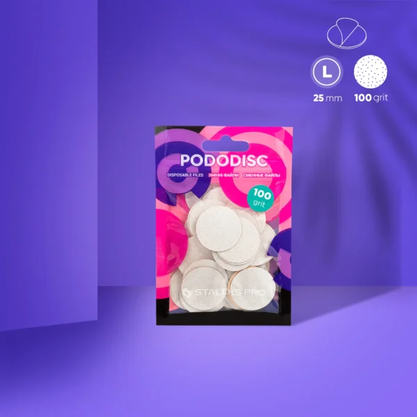 Recambios Blancos Para Disco De Pedicura PODODISC STALEKS PRO L (Grano 100-50 Uds) Staleks PDF-25-100W