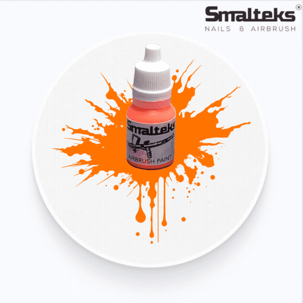 Pintura Aerografía FLUO 02 Naranja Smalteks - 10ml