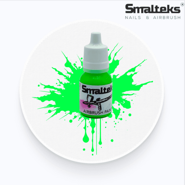 Pintura Aerografía FLUO 06 Verde Smalteks - 10ml