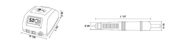 Torno especial pedicura RHJC Prime 221 ref.PRIME221 - Imagen 5
