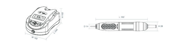 Torno especial pedicura RHJC Prime A6 ref.PRIMEA6WHITE - Imagen 5