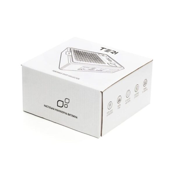 Aspirador de sobremesa para manicura Teri Turbo M White Silver 90W ref.PDC125071 - Imagen 5