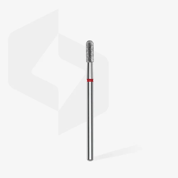 Fresa manicura Diamante Cilíndrica Redondeada Roja EXPERT, Diámetro De 2,3 Mm / Parte De Trabajo De 6,5 Mm Staleks #34 SKU: FA30R023/6.5 - Imagen 2