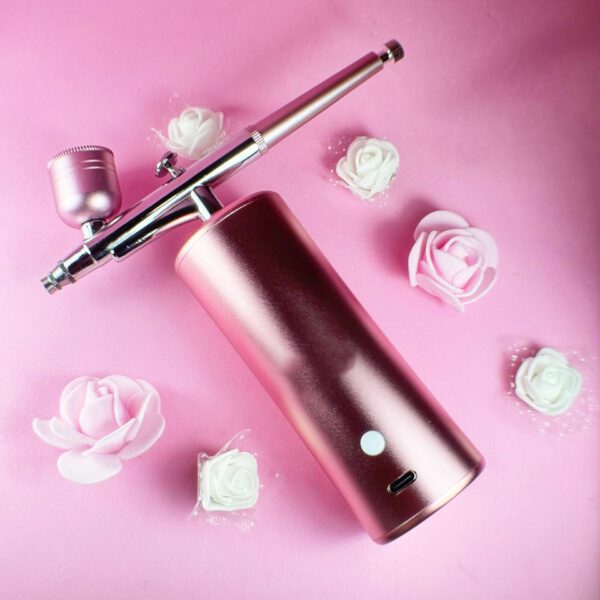 Aerógrafo portátil recargable rosa illusion beauty airPRO - Imagen 2