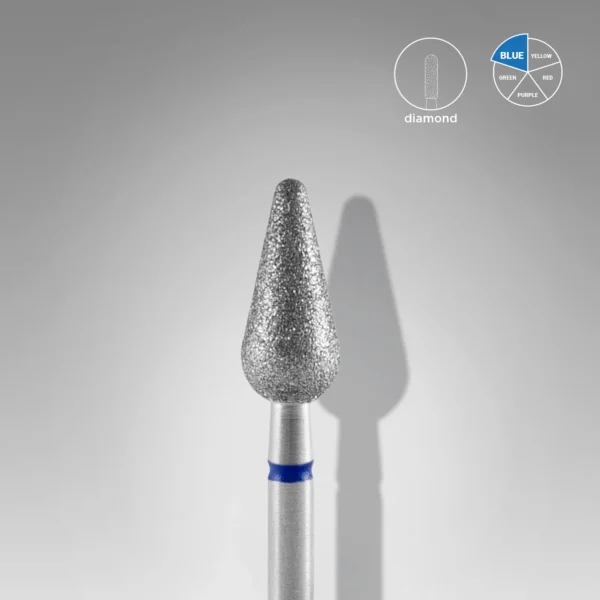 Fresa manicura Diamante «Pera Redondeada» 5mm Staleks #37 SKU: FA101B050/12