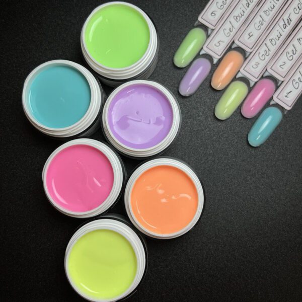 Superchollo Pack 6 Gel Builder Color illusion beauty - Imagen 2
