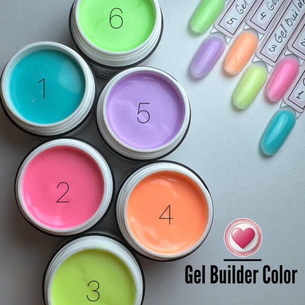Superchollo Pack 6 Gel Builder Color illusion beauty