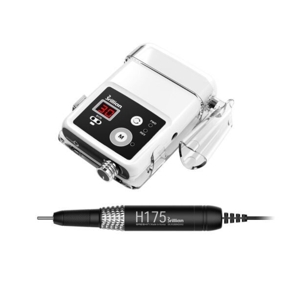 Torno para manicura profesional, BRILLIAN MICROMOTOR B-170 PORTATIL INDUCCIÓN, color blanco
