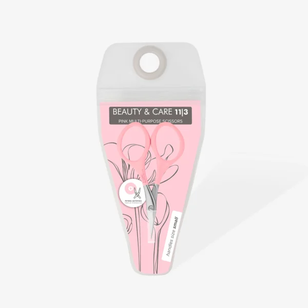 Tijeras multiusos para manicura y pedicura de color rosa BEAUTY & CARE 11 TIPO 3 Staleks SBC-11/3 - Imagen 4