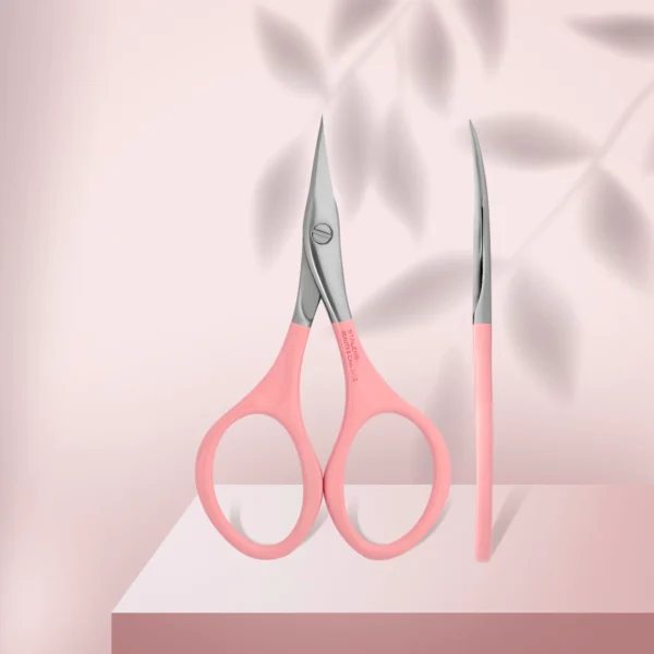 Tijeras multiusos para manicura y pedicura de color rosa BEAUTY & CARE 11 TIPO 3 Staleks SBC-11/3