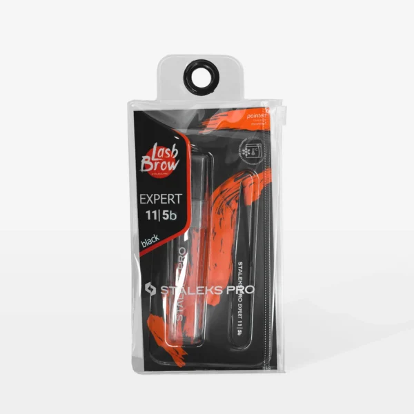 Pinza Para Cejas EXPERT 11 TYPE 5 Negras Staleks TE-11/5b - Imagen 4