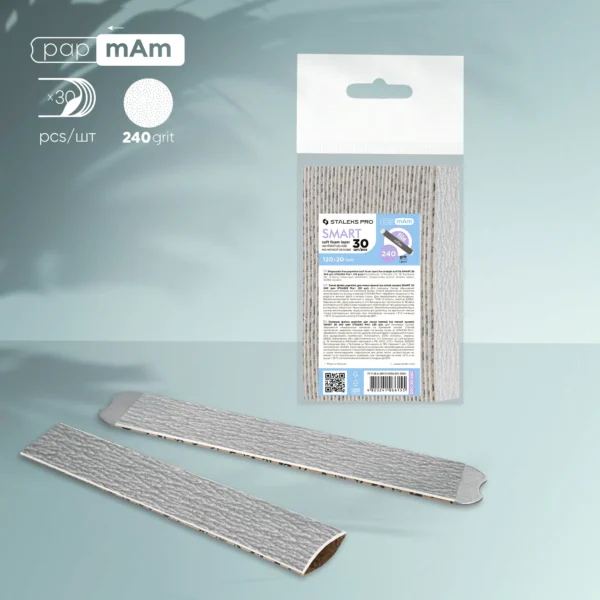 Limas desechables blandas «papmam» para una base recta SMART 20 (30 pcs) Staleks DFC-20-240