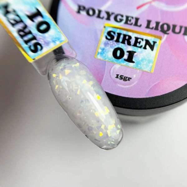 PolyGel Liquid SIREN 01 illusion beauty - 15gr lot. 041124