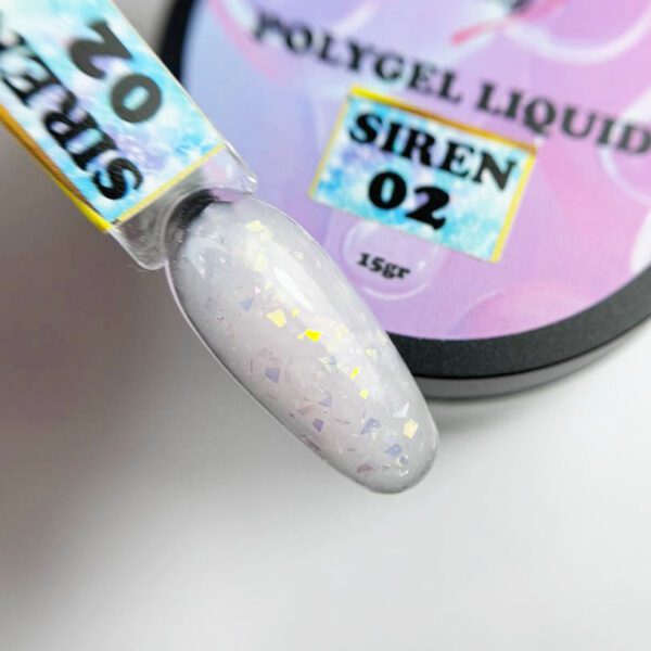 PolyGel Liquid SIREN 02 illusion beauty - 15gr lot. 041124 - Imagen 2