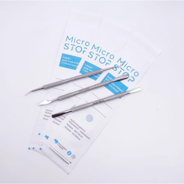 Bolsas esterilizadoras para autoclave y horno de calor seco Micro Stop 50mm x 200mm - 100 unidades, papel ambas caras.
