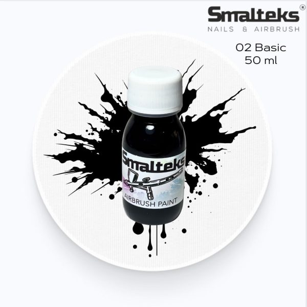 Pintura Aerografía BASIC 02 Negro Smalteks - 50ml