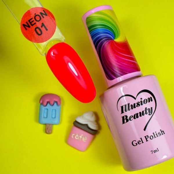 Esmalte semipermanente Neón 01 illusion beauty - 7ml
