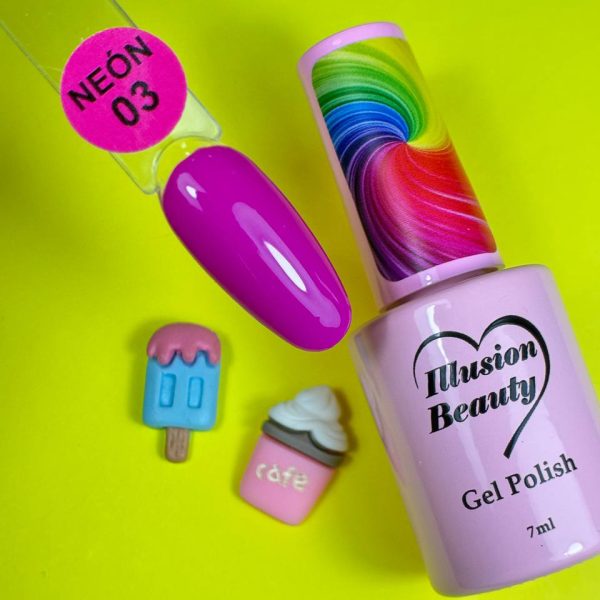 Esmalte semipermanente Neón 03 illusion beauty - 7ml