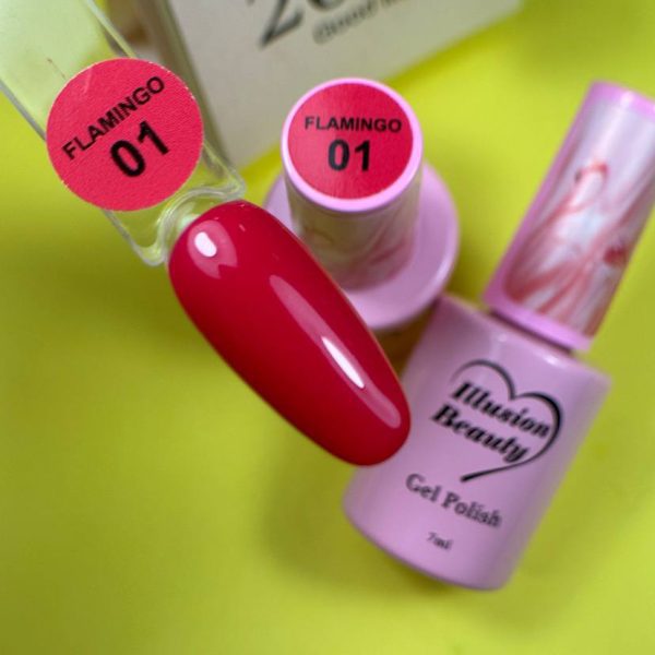 Esmalte semipermanente Flamingo 01 illusion beauty - 7ml