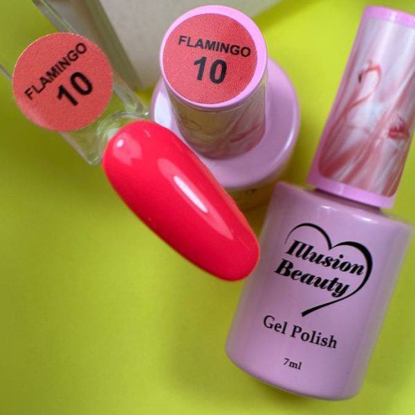Esmalte semipermanente Flamingo 10 illusion beauty - 7ml