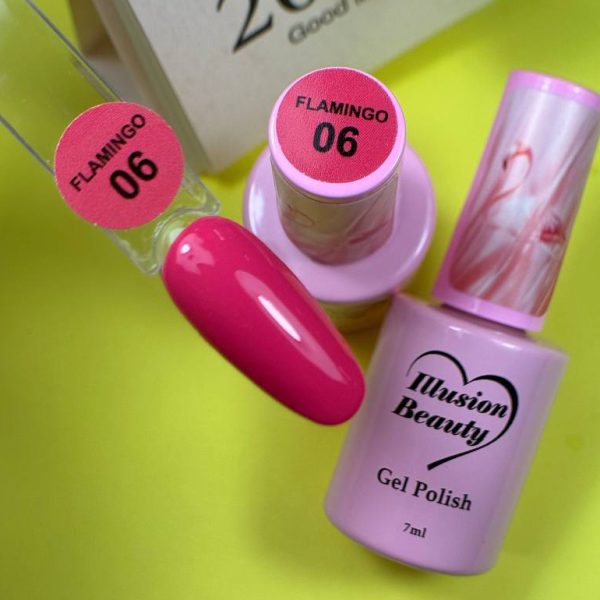 Esmalte semipermanente Flamingo 06 illusion beauty - 7ml