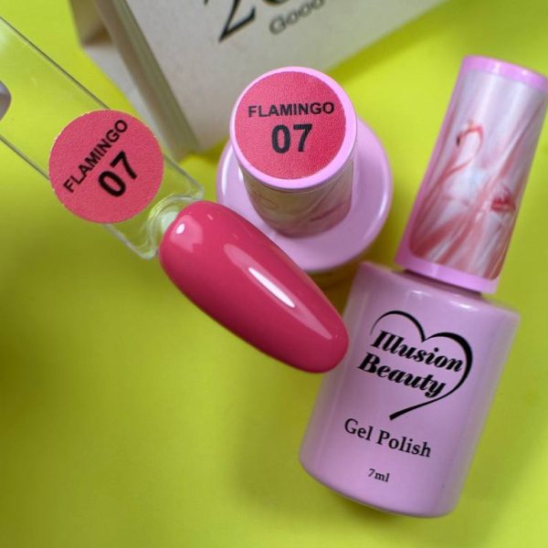 Esmalte semipermanente Flamingo 07 illusion beauty - 7ml