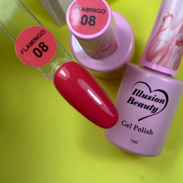 Esmalte semipermanente Flamingo 08 illusion beauty - 7ml