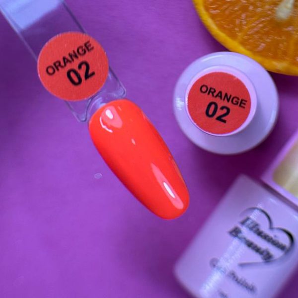 Esmalte semipermanente Orange 02 illusion beauty - 7ml
